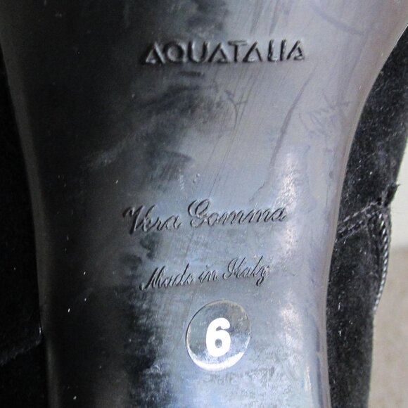 Aquatalia Black Suede Waterproof Booties Seen On Kate Middleton - Picture 11 of 12